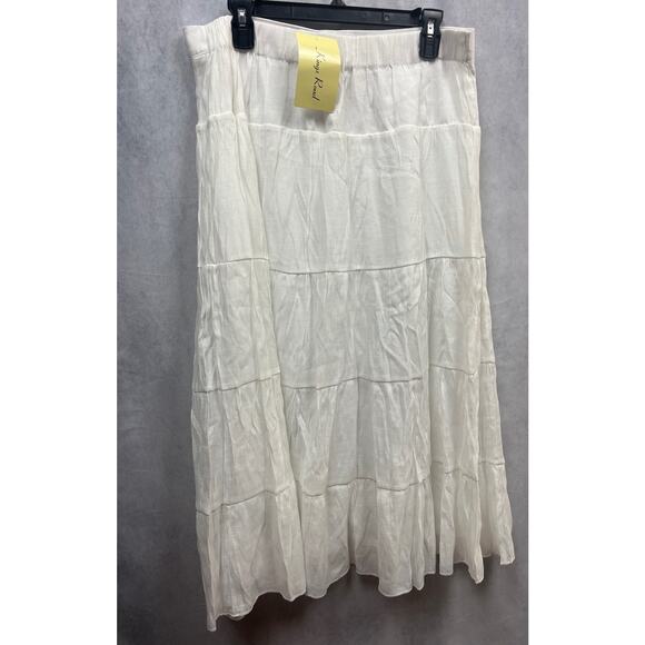 Vintage King Road Womens Maxi Skirt Size XL White Style#5121499 NWT - Picture 2 of 7